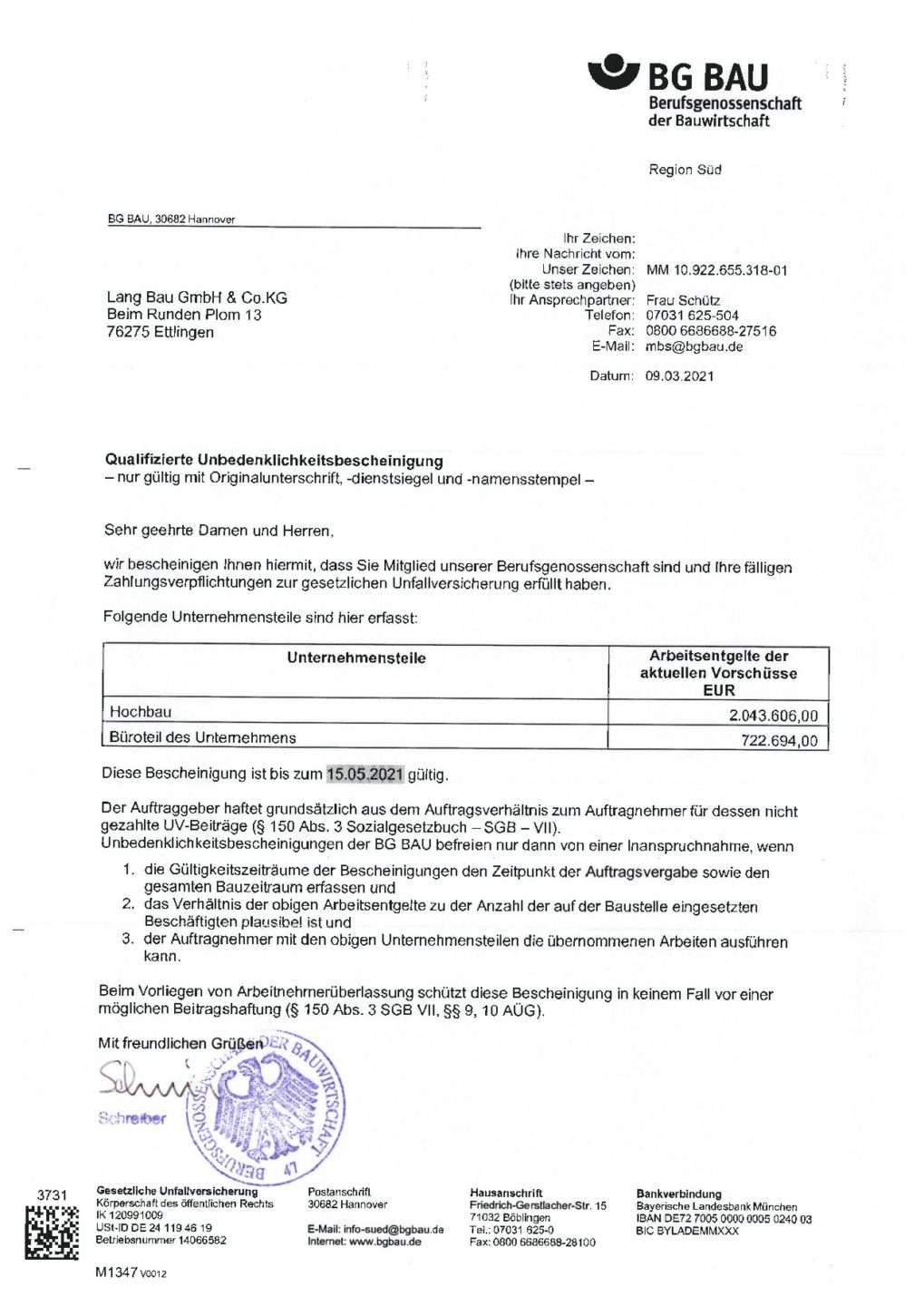Service - LANG Bauunternehmung